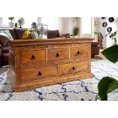 MASSIVMOEBEL24.DE MASSIVMOEBEL24 Couchtisch Akazie 90x90x50 honig lackiert OXFORD #0320