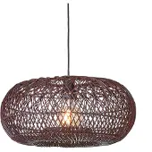 Good&Mojo - Hängeleuchte Arizona - Bordeaux - Ø50cm Hängelampe - Esstischlampe - Wohnzimmerlampe - Schlafzimmerlampe - Wohnzimmer