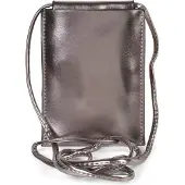 StyleBREAKER Damen Handy Umhängetasche in Metallic, Schultertasche, Handy-Tragetasche, Mini Bag 02012307