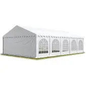 Sonstiges TOOLPORT Hochwertiges Zelt Partyzelt Festzelt 6x10 m PVC weiß wasserdicht schwer entflammbar