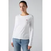 Levi's Bluse Essential Housemark 000KL-0000 Weiß Regular Fit