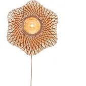 Good&Mojo Wandlampe Madura, Holz hell, für Wohn- / Esszimmer, Bambus, Design, Wandleuchte, Wandlampe Innen