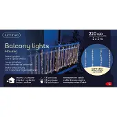 Lumineo Led-lichtervorhang Für Weihnachten Im Außenbereich