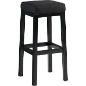 CLP Barhocker Taylor mit schwarzem Metallgestell Sitzhöhe 83 cm dunkelgrau Material Stoff