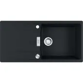 Franke Maris Centro Einbauspüle Fragranitspüle CNG 611-100 Onyx Drehknopf Edelstahl ab 60 cm 114.0682.503 - inkl.