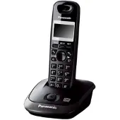 Panasonic KX-TG2521, DECT-Telefon, Freisprecheinrichtung, 50 Eintragungen, Anrufer-Identifikation, Schwarz