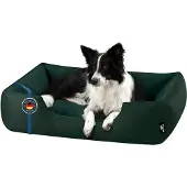 BedDog Hundebett ZARA,(L) ca. 80x65x18cm,BOTTLE-GREEN (dunkelgrün)
