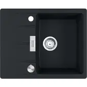 Franke Maris Centro Einbauspüle Fragranitspüle CNG 611-62 Onyx Drehknopf Edelstahl ab 45 cm 114.0681.426 - inkl.