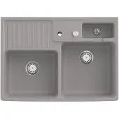 Villeroy & Boch Keramikspüle 632392KD, Spülstein Doppelbecken Spülsteine - inkl.