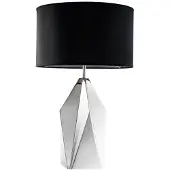 Casa Padrino Designer Tischleuchte Nickel Finish - Luxus Kollektion