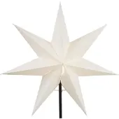 Star Trading Papierstern 'Frozen', 54 cm Ø, weiß, inkl. Halter