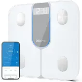 Renpho ELIS 1C, Elektronische Personenwaage, 180 kg, Weiß, Quadratisch, Berührung, Akku