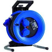 Hedi K325N2TCI Kunststoff-Kabeltrommel Plus 320, Camping-Variante, 2 CEE, 25m