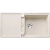 BLANCO ADIRA XL 6 S-F Einbauspüle SILGRANIT softweiß ab 60 cm mit Ablauffernbedienung, mit Zubehör - inkl.