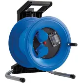 Hedi K3000TCI Kunststoff-Kabeltrommel Plus 320, Camping-Variante, 2 x CEE