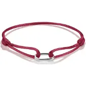 Thomas Sabo Textilarmband rot Connect Silber
