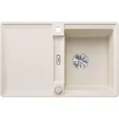 BLANCO ADIRA 45 S-F Einbauspüle SILGRANIT softweiß ab 45 cm mit Ablauffernbedienung, mit Zubehör - inkl.