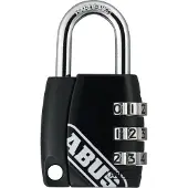 ABUS Zahlenschloss 155/30 Individueller Code, Zinkdruckguss-Gehäuse Schwarz
