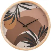 Atmosphera Wanduhr für Wohnzimmer NILA, Zifferblatt mit Muster, Ø 30 cm