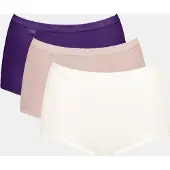 Sloggi Maxislip "Basic+ Maxi" perfekter Sitz, Cotton-Mix, hohe Taille