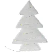 Koopman Dekorativer Weihnachtsbaum aus Stoff mit LED, 30 cm