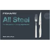 Fiskars Edelstahl-Set für Steaks, 24 Stück, matt