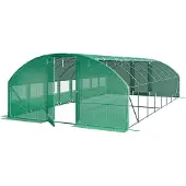TOOLPORT 4x8m Foliengewächshaus, PE-Plane, grün - (8993)