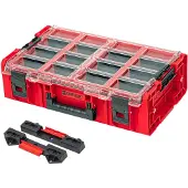 Qbrick System ONE Organizer 2XL 2.0 RED ULTRA HD Custom + ONE Connect-Adapter 582 x 387 x 172 mm 19,5 l stapelbar IP66