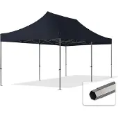 TOOLPORT 3x6m Stahl Faltpavillon, ohne Seitenteile, schwarz