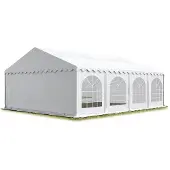 Sonstiges TOOLPORT Hochwertiges Zelt Partyzelt Festzelt 6x8 m PVC weiß wasserdicht schwer entflammbar