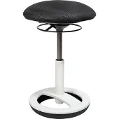 Topstar Hocker Sitness Bob SU43BR0 Fuß weiß Bezug schwarz