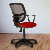 Nowy Styl Drehstuhl, verstellbar, Rollen, rot, H 97 cm