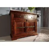 MASSIVMOEBEL24.DE MASSIVMOEBEL24 Kommode Akazie 107x50x88 nougat lackiert OXFORD #424
