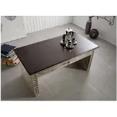 MASSIVMOEBEL24.DE MASSIVMOEBEL24 Couchtisch Mango / Akazie 115x60x50 weiß gewachst CASTLE-ANTIK #233