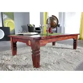 MASSIVMOEBEL24.DE MASSIVMOEBEL24 Couchtisch Akazie 110x60x40 nougat lackiert OXFORD #428