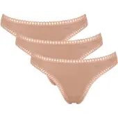 Sloggi String "GO Crush" dehnbare Spitzendetails, Multipack, Cotton-Mix, bequem