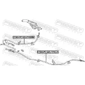 FEBEST Seilzug, Feststellbremse 0199pcgdj150rh hinten rechts für TOYOTA