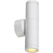 SLV 228771 ASTINA, Outdoor Wandleuchte, TCR50-SE, IP44, rund, up/down, weiß, max. 44 W