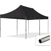 TOOLPORT 3x6m Stahl Faltpavillon, ohne Seitenteile, schwarz