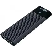 Origin Storage OSEC256NVME, 256 GB, USB Typ-C, 3.2 Gen 2 (3.1 Gen 2), 1050 MB/s, 640 Gbit/s, Aluminium, Grau