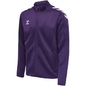 Hummel hmlCORE XK POLY ZIP SWEAT, ACAI/WHITE, 3XL