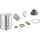 GROHE Griff 46677, für Red, er, kindergesicherter Zieh- und Drehbedienknopf, supersteel