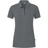 Jako Organic Stretch Poloshirt Damen steingrau 40