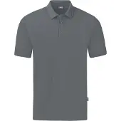 Jako Organic Poloshirt Stretch steingrau S