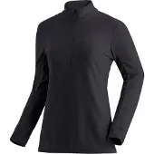 Maier Sports Fleecepullover "Denise HZ W", Damen Midlayer, pflegeleichtes Half-Zip Fleece