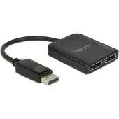 DeLOCK DisplayPort 1.4 Splitter 1 x DisplayPort zu 2 x DisplayPort MST
