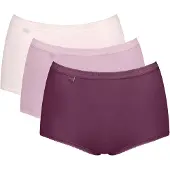 Sloggi Maxislip "Basic+ Maxi" perfekter Sitz, Cotton-Mix, hohe Taille