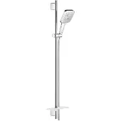 GROHE Rainshower SmartActive 130 Cube Brausestangenset, 3 Strahlarten, Brausestange 90 cm