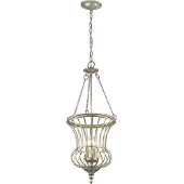 Elstead Lighting Elstead Calla Hängeleuchte E14 3-fach Sterling Gold