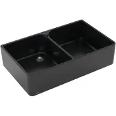 Villeroy & Boch VB Spülstein 90 X Spülstein Doppelbecken 639001 900x550mm Ebony CeramicPlus